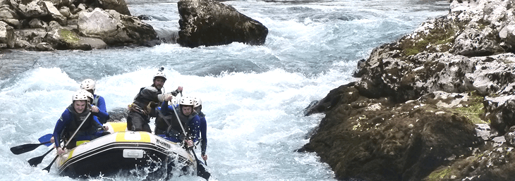 Rafting en el río Deva, Cantabria